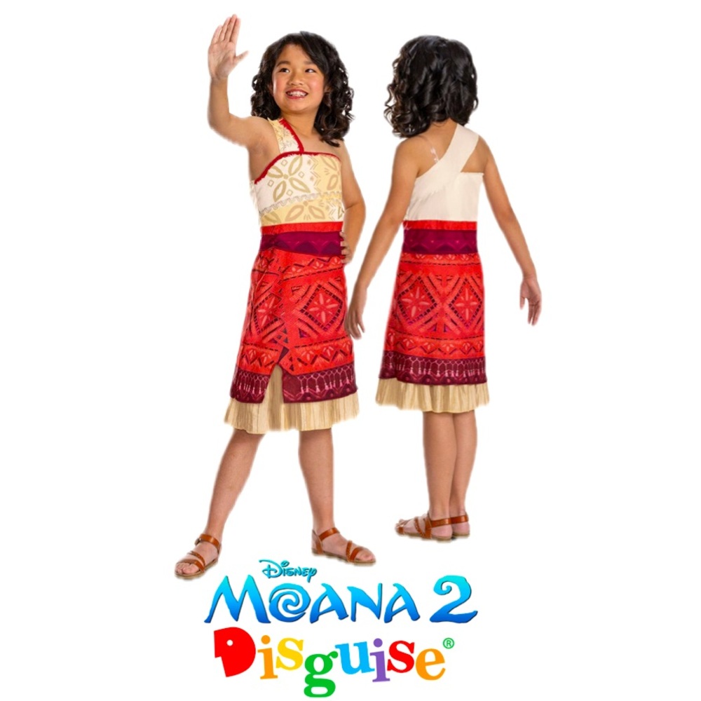 DISGUISE Disney Moana 2 Classic Halloween Costume Dress Girl’s Size XS (4/5)